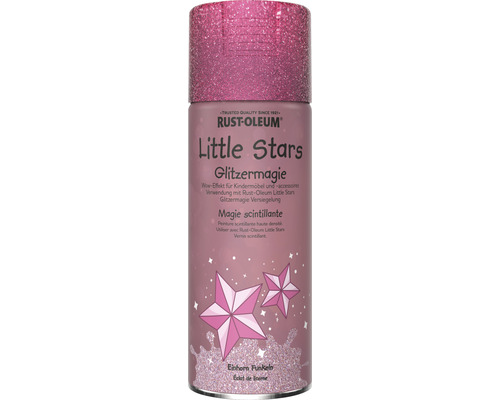 Peinture aérosol Little Stars Magie scintillante Éclat de licorne rose vif 400 ml