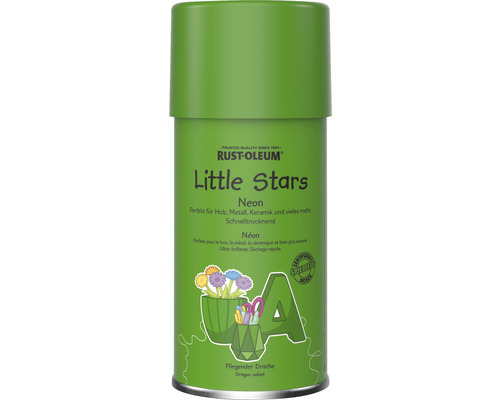 Little Stars Neon Sprühlack Fliegender Drache hellgrün 150 ml Neonfarbenes Lackspray für Holz, Metall und Keramik