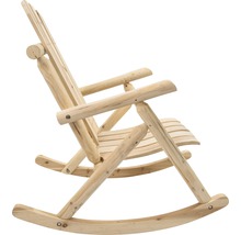 Schaukelstuhl Garden Place Kim 98 cm Holz hell