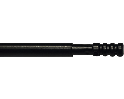 Vitragestange mit Zylinder Ø 7 mm schwarz 40-65 cm
