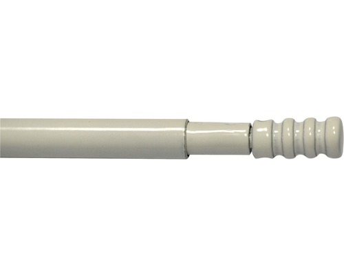 Vitragestange mit Zylinder Ø 7 mm weiss 40-65 cm