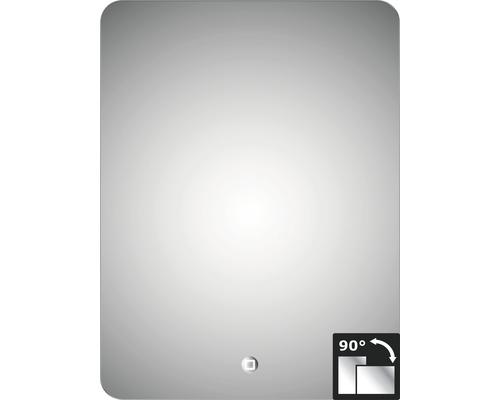 Design LED Lichtspiegel Silver Moon 60x80 cm