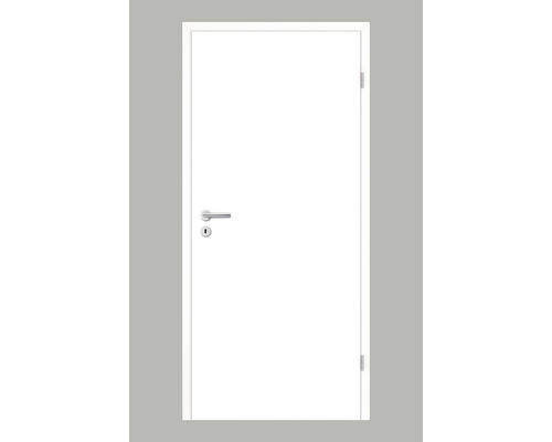 Porte de chambre Pertura Yori CPL blanc (similaire RAL 9003) 80,0x201,5 cm (norme CH) à droite