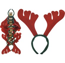 Rentiergeweih-Haarreif als Weihnachtsdekoration