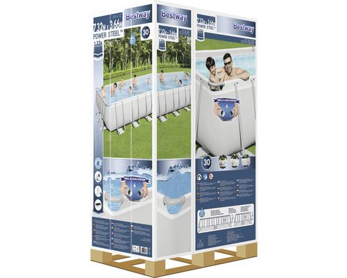 Piscine Bestway Power Steel sur une palette