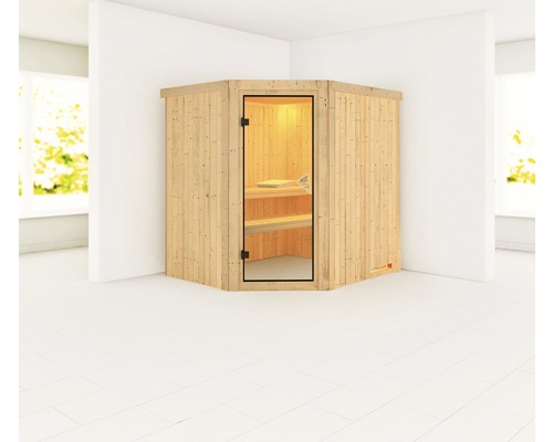 Sauna modulaire Karibu Silja sans poêle ni couronne
