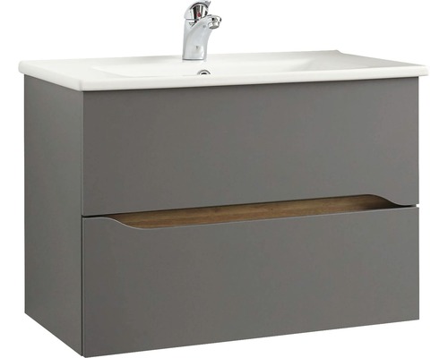 Meuble sous-vasque Pelipal Capri 51,3 x 72 cm gris quartz