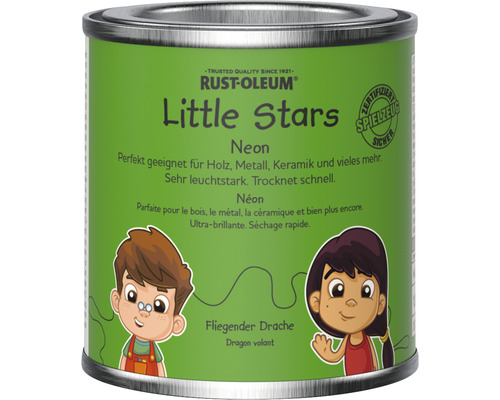 Little Stars Möbelfarbe und Spielzeugfarbe Neon Fliegender Drache hellgrün 125 ml