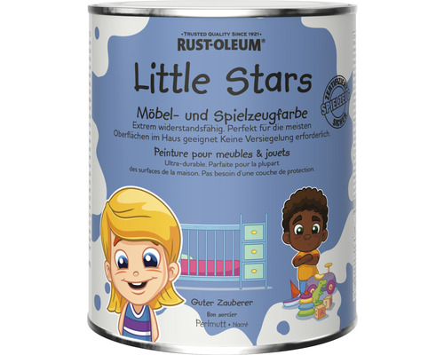 Little Stars Möbelfarbe und Spielzeugfarbe Perlmut Guter Zauberer blau 750 ml