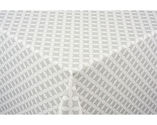 Nappe Elliot grise 140 cm de largeur (au mètre) Nappe avec motif géométrique