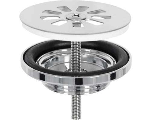 Spülbeckenstöpsel aus Metall mit Schraube