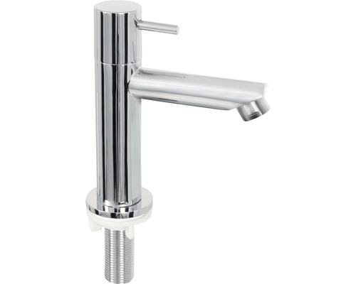 Einzelner verchromter Wasserhahn