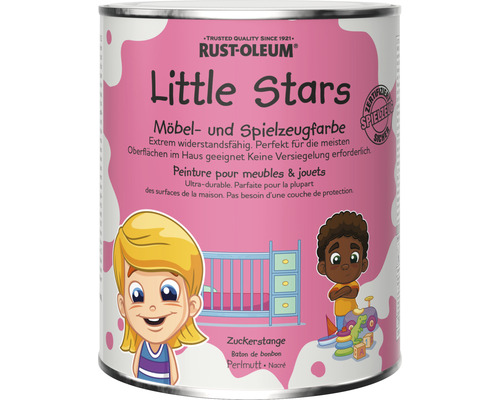 Little Stars Möbelfarbe und Spielzeugfarbe Perlmut Zuckerstange pink 750 ml