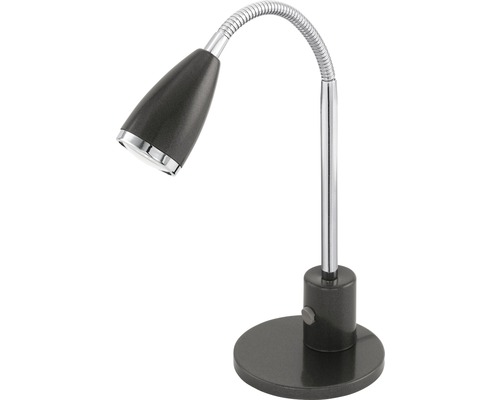 Lampe de table Fox à LED anthracite 1 battant GU10 2.5W