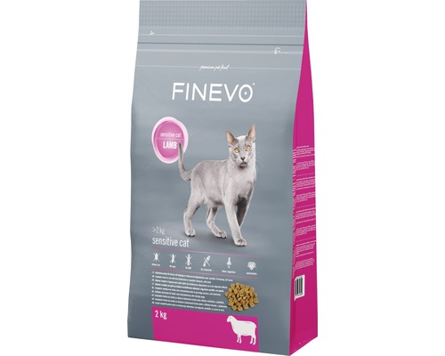 Katzenfutter trocken FINEVO Sensitive Cat Lamm 2 kg