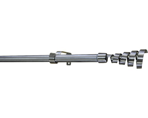 Stilgarnitur Metall Ø 19 mm nickel 120-210 cm