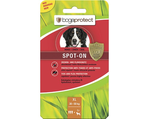 Zecken- und Flohschutz Spot-on bogaprotect Hund XL Lösung 3x0,7ml