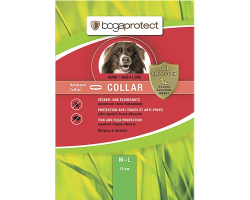 Halsband Zecken- und Flohschutz Collar Hund bogaprotect M-L 75cm