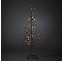 Arbre de Noël artificiel décoratif avec lumières sur un socle