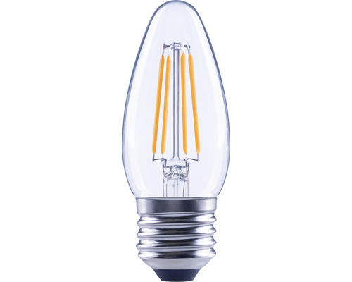 FLAIRAmpoule flamme LED à intensité lumineuse variable C35 E27/2,2W(25W) 250 lm 2700 K blanc chaud transparent Ampoule LED en forme de bougie avec filetage E14