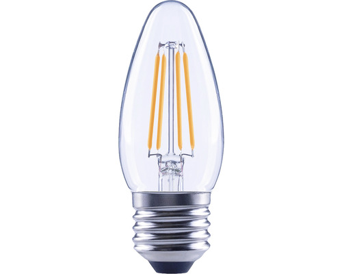 FLAIR LED Kerzenlampe dimmbar C35 E27/4W(40W) 470 lm 2700 K warmweiss klar