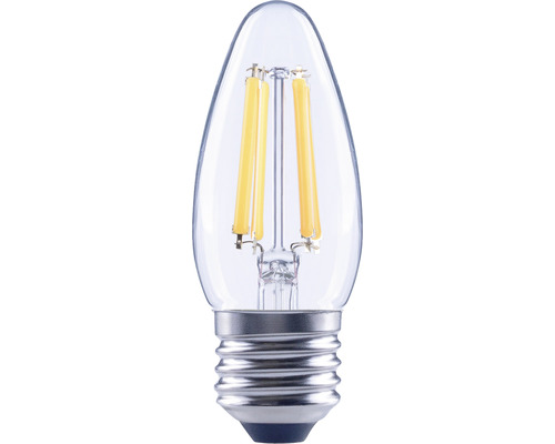FLAIRAmpoule flamme LED à intensité lumineuse variable C35 E27/4W(40W) 470 lm 2700 K blanc chaud transparent Lampe à bougie avec technologie LED et culot E14