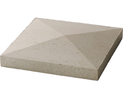 Pfeilerabdeckung Spitzdach naturgrau 45 x 45 x 4,5-7-4,5 cm Pfeilerabdeckung Spitzdach naturgrau 45 x 45 x 4,5-7-4,5 cm