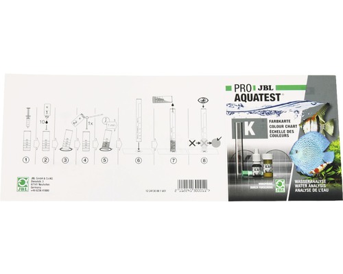JBL Pro Aquatest K Instructions pour l''analyse de l''eau