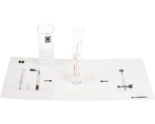 JBL ProAquaTest K Kit de test de potassium pour aquariums d''eau douce avec deux gobelets doseurs et un mode d''emploi