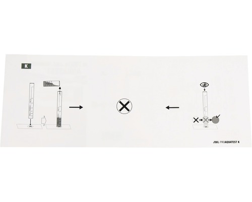 Instructions pour effectuer le JBL ProAquaTest K
