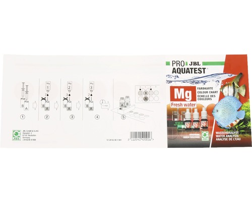 JBL Pro Aqua Test Magnesium instructions du test d''eau