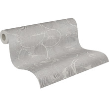Papier peint intissé 37900-2 Metropolitan Stories 2 cercles argent