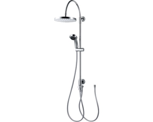 Duschsäule inkl, Umsteller BREUER Aquamaxx 200 chrom glänzend 9242008000099 Duschsystem mit Kopfbrause und Handbrause