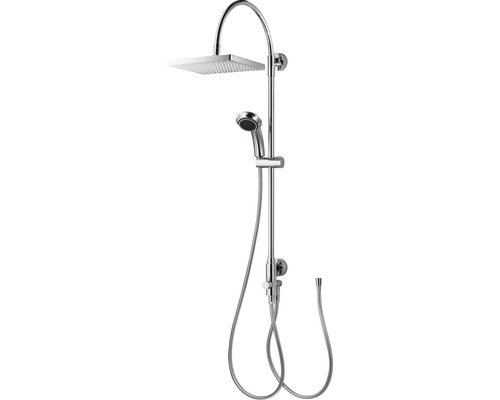 Duschsäule inkl, Umsteller BREUER Aquamaxx 200 chrom glänzend 9245008000099 Duschsäule mit Kopf- und Handbrause