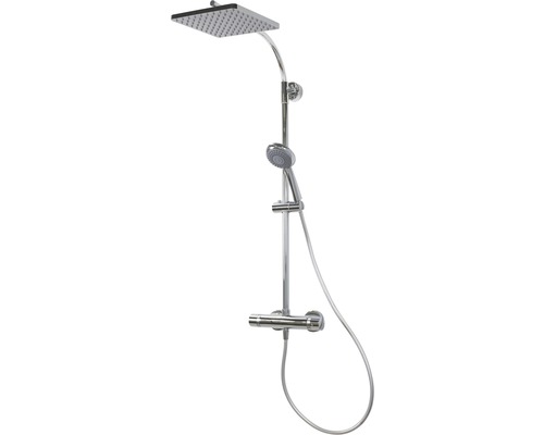 Duschsäule inkl, Thermostat BREUER Aquamaxx 320 chrom glänzend 9253008000099 Duschsystem mit Kopf- und Handbrause