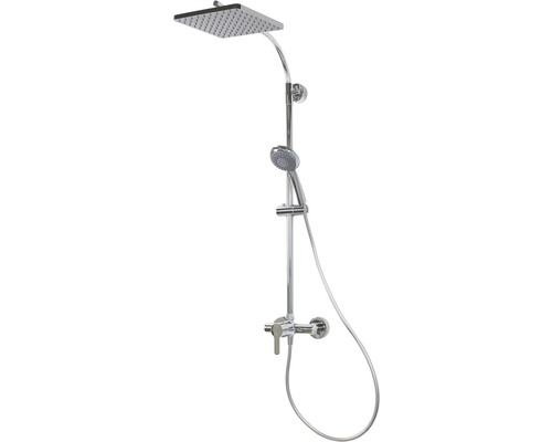 Duschsäule inkl, Einhebelmischer BREUER Aquamaxx 320 chrom glänzend 9254008000099 Duschsäule mit Kopfbrause und Handbrause