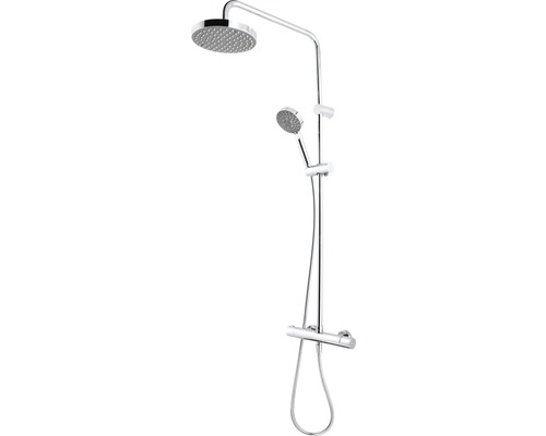 Duschsäule inkl, Thermostat BREUER Aquamaxx 330 chrom glänzend 9260008000099 Duschsystem mit Kopfbrause, Handbrause und Thermostatarmatur