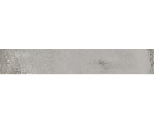 Carrelage sol et mur métal gris clair 20x120 cm
