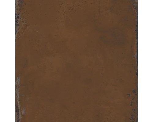Carrelage sol et mur métal orange 60x60 cm