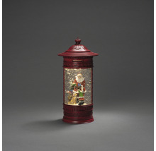 Boule à neige décorative en forme de boîte aux lettres avec motif du Père Noël