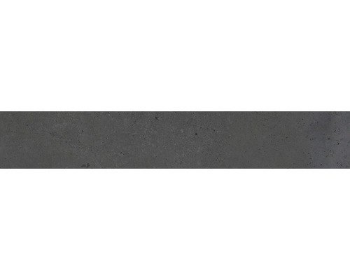 Carrelage sol et mur métal gris foncé 6.1x37 cm