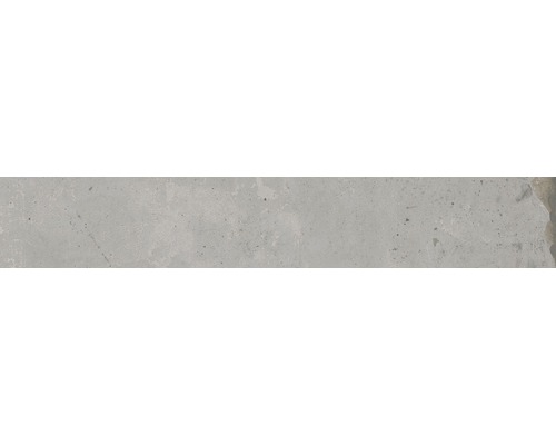 Carrelage sol et mur métal gris clair 6.1x37 cm