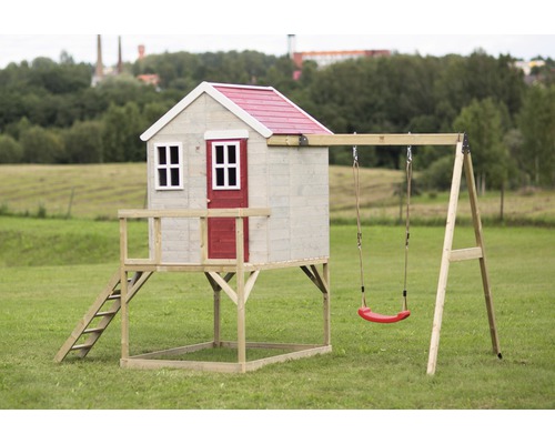Maisonnette avec balançoire pour le jardin