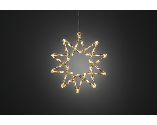 Dekorativer Stern mit Beleuchtung zum Aufhängen