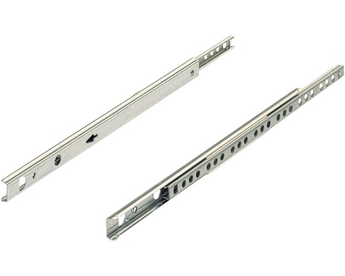 Coulisse pour tiroir à sortie partielle Hettich 450 mm zingué 9136699 2 pièces Glissière de tiroir en métal