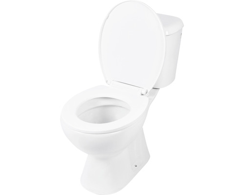 Keramik Toilette mit offenem Deckel