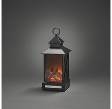 Lanterne de Noël décorative avec effet de flamme et inscription Merry Christmas