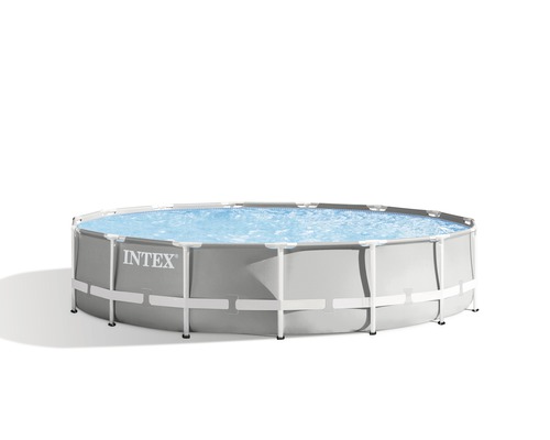 Piscine tubulaire ronde Intex remplie d’eau