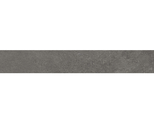 Plinthe en grès noir 7.5x60 cm