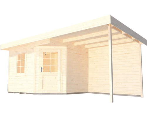 Abri de jardin en bois avec auvent